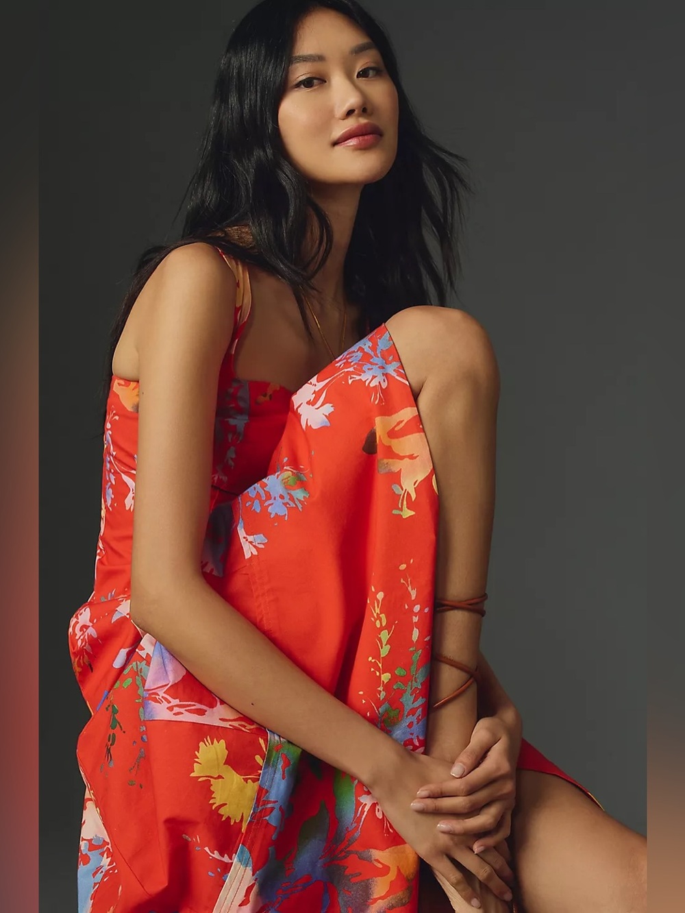 NWT Size 2X - Anthropologie Cotton Sweetheart floral Midi Dress (US$ 168) - Picture 4 of 14